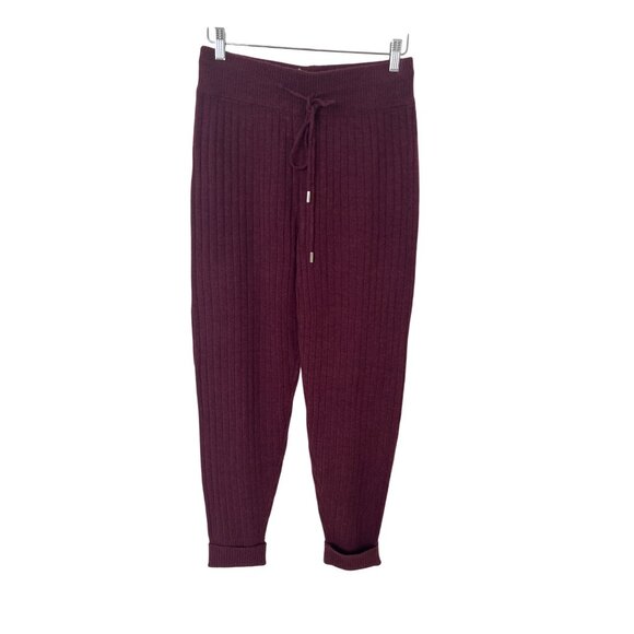 Free People Around The Clock Burgundy Jogger Pants - Picture 4 of 8
